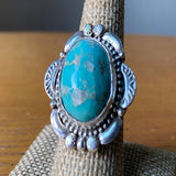 Adjustable Turquoise Beautiful Ring | Sky Blue Color Sterling Silver - Sold by Piece