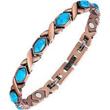 Wholesale Turquoise Copper Magnetic Bracelet (sold by the piece)