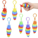 Sensory Wiggle Caterpillar Clip  For Kids In Bulk- Assorted