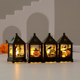 1707BA Halloween Wind Light LED Portable Pumpkin Lamp Holiday Atmosphere Creative Night Light Decoration Props Layout Small Ornaments