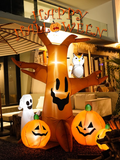 0709BA Halloween Decorations Inflatable Pumpkin Lamp Dress up Props Kindergarten Theme Scene Layout Ornaments Decorations Pile Head