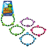 Alien Stretch Beaded Bracelet 7.5" | Assorted (Dozen = $14.99)