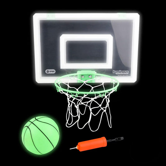 18" X 12" Glow In The Dark Over The Door Basketball Set