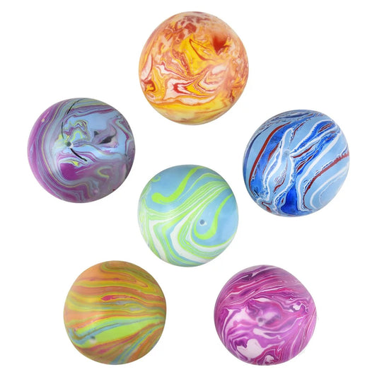 Squish & Stretch Marbleized  Ball Kids Toys In Bulk- Assorted