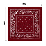 Unisex Bandanas Paisley Printed Headband Cum Scarfs -Assorted