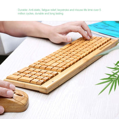 Wireless Bamboo PC Keyboard and Mouse Combo