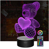 3D Bear LED Lamps In Bulk