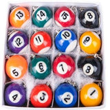 Pool Ball Model Keychain In Bulk- Assorted