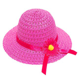 Little Girls Straw Hats in Bulk - Assorted