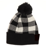 Northwoods Pom Beanie With Cuff Blank In Bulk- Assorted