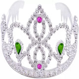 Pearlized Acrylic Tiara With Stone Kids Toys