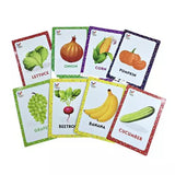 Fruit & Vegetable Flash Card Early Learning Kids Card Toy