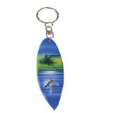 Wooden Surfboard Keychain In Bulk- Assorted