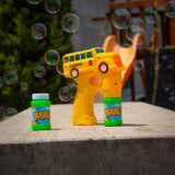 Yellow School Bus Bubble Gun with Sound - (Set of 3)