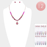 Evil Eye Pendant Beaded Assorted Necklaces (Sold by DZ=$23.88)