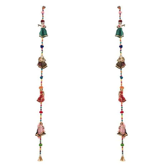 Kathputli Line Small Door Hanging Colorful Handmade Door Decor MOQ -12 pcs