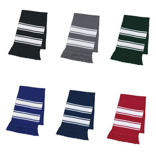 Two Tone Knit Muffler In Bulk- Assorted