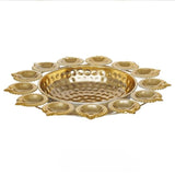 Diya Shape Flower Decorative Urli Bowl for Home