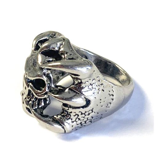 Wholesale Claw Holding Skull Head Designs Holding Metal Biker Ring