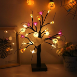 1707BA LED Halloween Birch Luminescent Tree Lamp Ghost Festival Pumpkin Bat Room Bar Haunted House Decoration Atmosphere Tree Lamp