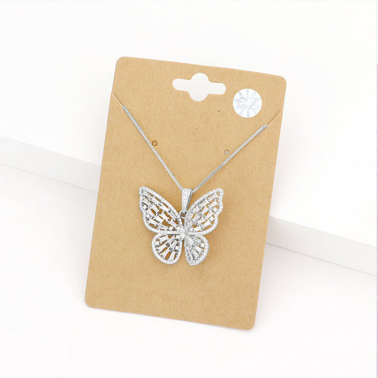 Butterfly Pendant- {Sold By 4 Pcs= $71.99}