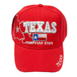 Wholesale Casual Baseball Caps "Texas" Design For Men's