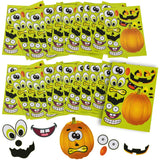 Make Jack-O-Lantern Sticker Face In Bulk