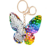 Butterfly  Flip Sequin Keychain In Bulk