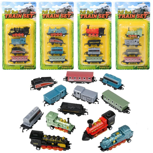 Mini Locomotive Train Set Toys In Bulk- Assorted