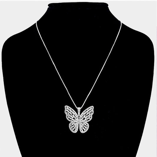 Butterfly Pendant- {Sold By 4 Pcs= $71.99}