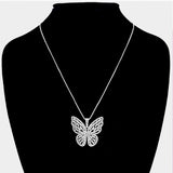 Butterfly Pendant- {Sold By 4 Pcs= $71.99}