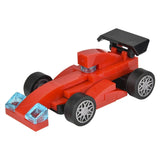 Building Block Pull Back Race Car Set For Kids In Bulk - Assorted