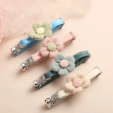 1009GP Pet Cat Plush Collar with Bell Sun Flower Cartoon Rabbit Bowtie Soft Polyester Dog Collar Colorful Adjustable Cat Puppy Necklace