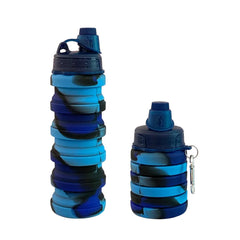 Travel Water Bottles Portable Hiking Reusable Silicone Unbreakable For Girls & Boys - Assorted