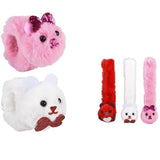 Plush Valentine's Slap Bracelets In Bulk- Assorted