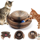 D2407TA Magic Organ Cat Toy Cats Scratcher Scratch Board Round Corrugated Scratching Post Toys for Cats Grinding Claw Cat Accessories