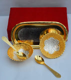 Golden and Silver Plated Bowl Set