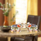 Marble Elephant Emboss Painting Hpmr