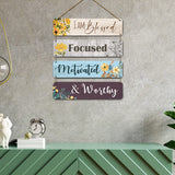 Positive Quotes Wooden Wall Art Hanging for Home Decor