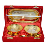 Golden and Silver Plated Bowl Set