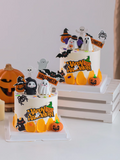 2907BA Internet Celebrity Halloween Cake Decoration Card Soft Glue Three-Dimensional Pumpkin Ghost Ornaments Holiday Party Dress up Accessories