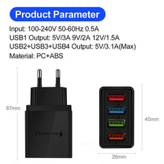 Multi-Functional Travel Charger Charging Plug