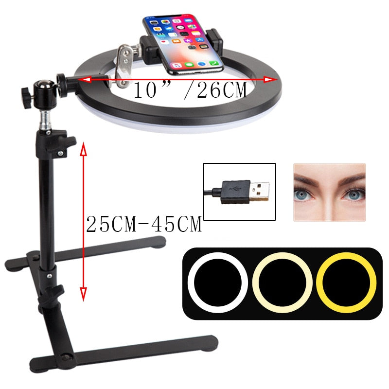 Video Youtube Fill Ring Light Lamp