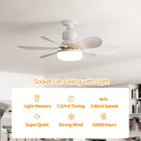 Ceiling Fan Light with Remote Rimming Function suitable for living room