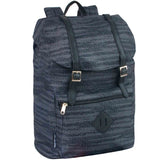 Double Buckle Backpack Stripe Print