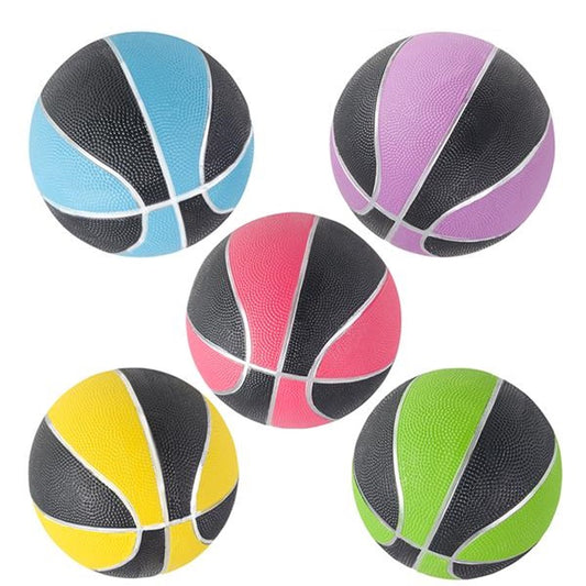 Assorted Neon/Black Regulation Size Basketball  In Bulk