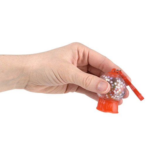 Squeezy Bead Gumball Machine Clip On Keychain For Kids In Bulk - Assorted