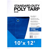 Blue Poly Tarps - 10' x 12- {SOLD BY 20PCS/CASE}