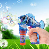 Transparent Flash LED Shooters Bubble Gun with Music Toy for Kids (Sold By Piece)