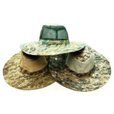 Camouflage Mesh Bucket Hat For Men & Women's